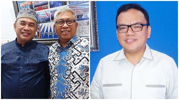 CALON KUAT - Panitia pengarah (SC) Muswil VI DPW PAN Sumsel Dr H Supadmi Kohar MM CH CHT dan Panitia Pelaksana (OC) Iriadi Muslimin (foto kiri) mengakui calon Ketua DPW PAN yang banyak disuarakan yakni Dr. H. Joncik Muhammad, S,S.i, S.H., M.H., M.M (foto kanan) karena selama ini sudah menunjukkan kinerjanya yang luar biasa.