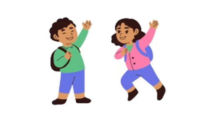 Gambar latihan soal PAS/UAS Bahasa Inggris Kelas 1 SD semester 1, pilihan ganda dilengkapi kunci jawaban.