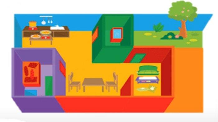 Gambar 10 latihan soal Bahasa Inggris kelas 4 SD Unit 3 Kurikulum Merdeka, My Living Room is Beside Kitchen.