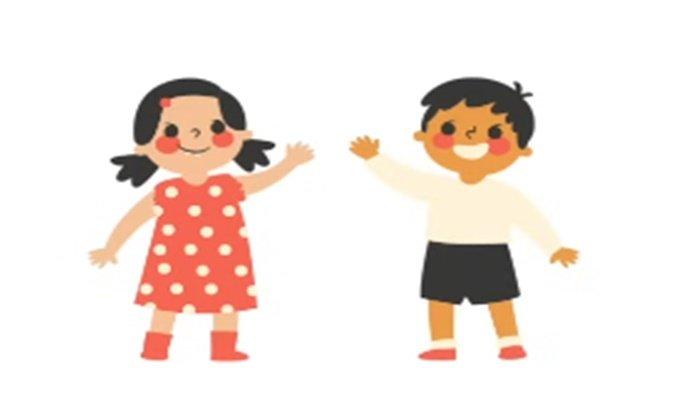 Gambar latihan soal PAS/UAS Bahasa Inggris Kelas 1 SD semester 1, pilihan ganda dilengkapi kunci jawaban.