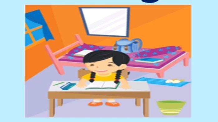 Gambar soal Bahasa Inggris Kelas 6 SD semester 1 Bab 1, I Studied Last Night, but My Sister Didn't.