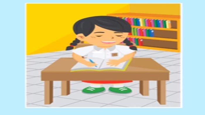 Gambar soal Bahasa Inggris Kelas 6 SD semester 1 Bab 1, I Studied Last Night, but My Sister Didn't.