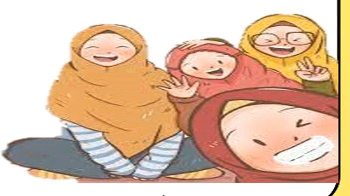 Gambar latihan soal Bahasa Inggris Kelas 1 SD Kurikulum Merdeka lengkap kunci jawaban, Aisyah's Family.
