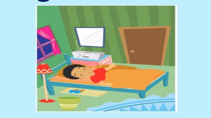 Gambar soal Bahasa Inggris Kelas 6 SD semester 1 Bab 1, I Studied Last Night, but My Sister Didn't.