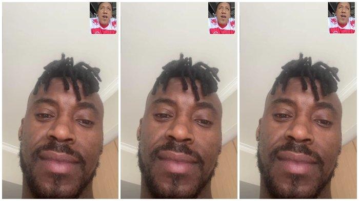 GUY DAN DAVID - Salah satunya pemain naturalisasi asal Kamerun yang merupakan eks striker Persikota Tangerang Guy Junior video call menghubungi Asdir Kompetisi III PT SOM Mohammad David menyatakan berminat kembali merumput di Sriwijaya FC.