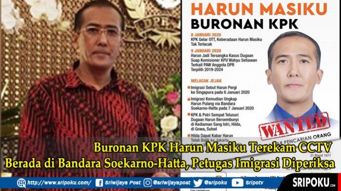 Buronan Komisi Pemberantasan Korupsi (KPK) Harun Masiku terekam kamera di pintu kedatangan Imigrasi.