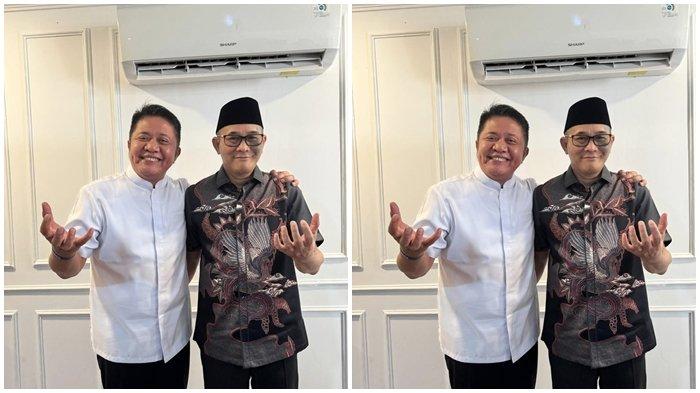 Pertemuan dua tokoh yakni bakal calon gubernur Sumsel H Herman Deru SH MM ke kediaman pribadi Bupati PALI Dr Ir H Heri Amalindo MM, Simpang Raja, PALI, Kamis (29/8/2024).