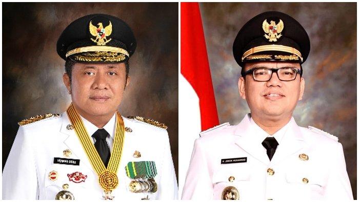 Mantan Gubernur Sumsel H Herman Deru SH MM dan Mantan Bupati Empat Lawang DR H Joncik Muhammad SSi SH
