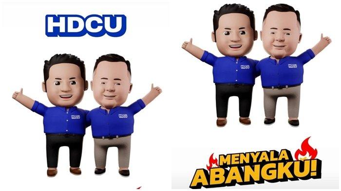 Pasangan bakal calon gubernur Sumsel H Herman Deru SH MM dan bakal calon wakil gubernur Sumsel H Cik Ujang SH.