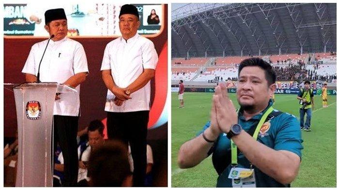 Calon gubernur Sumsel nomor urut 01HDCU (Herman Deru-Cik Ujang) yang dinyatakan unggul telak di Pilgub Sumsel 2024: Manajer Sriwijaya FC Ajie Syahrial Bastari