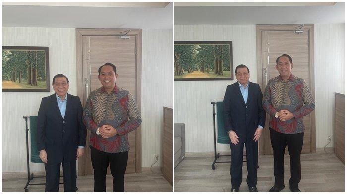 Bupati Ogan Komering Ulu Selatan sekaligus bakal calon Wakil Gubernur Sumatera Selatan (Sumsel) Popo Ali Martopo melakukan pertemuan dengan tokoh senior dan sesepuh partai golkar Drs H Kahar Muzakir membuat heboh terkait perebutan dukungan golkar Pilkada Sumsel 2024, Senin (8/7/2024).