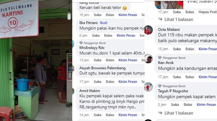 komentar warganet terkait pempek harga fantastis.