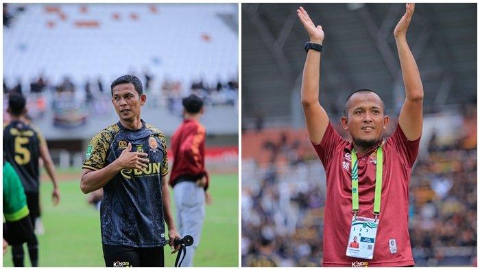 MASIH DIPERTAHANKAN - Asisten Direktur Kompetisi III PT SOM Moh David menyebut asisten pelatih seperti Mahayadi Panggabean (kiri), Amirul Mukminin (kanan) masih dipertahankan Sriwijaya FC.