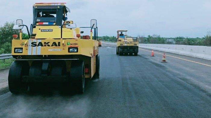 Perbaikan ruas tol Terbanggi Besar - Pematang Panggang - Kayuagung (Terpeka) menjelang mudik lebaran Idul Fitri 1445 H