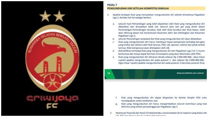 Manajemen Sriwijaya FC harus segera melakukan eksyen agar tidak dikenakan sanksi apabila mengundurkan diri dari kompetisi Pegadaian Liga 2 2024/25.