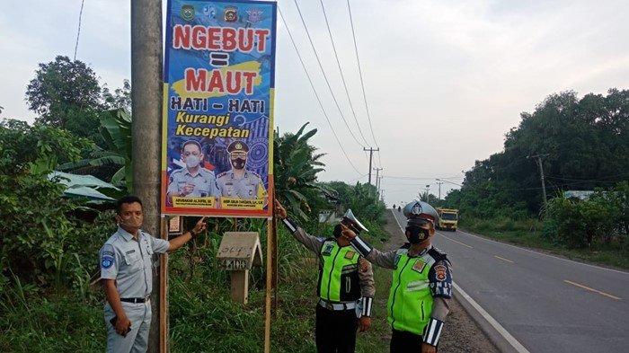 Upaya Satlantas Polres Muba Tekan Angka Lakalantas, Sebar Rambu ...