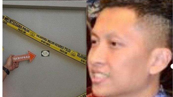 DIPLOMAT MENINGGAL - Kolase sosok diplomat muda, Arya Daru Pangayunan dan kamar kost Guest House Gondia, Jalan Gondangdia Kecil Nomor 22, Menteng, Jakarta Pusat, lokasi diplomat muda tewas, Selasa (8/7/2025). Penemuan jasad Arya bermula saat sang istri panik tak bisa menghubungi suaminya