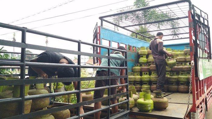 Tabung gas elpiji 3 kg di Muratara.