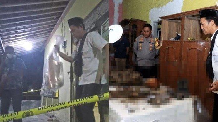 Kapolres Blitar Kota AKBP Danang Setiyo PS memberikan keterangan terkait temuan tengkorak dan tulang belulang terkubur di lantai rumah di Desa Bacem, Kecamatan Ponggok,(KOMPAS.com/ ASIP HASANI)