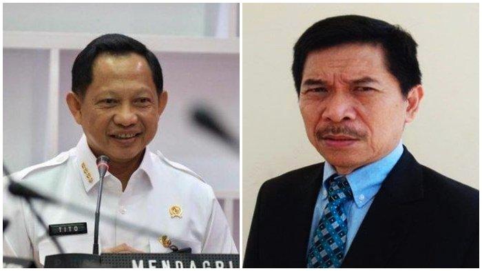 Mendagri RI Jenderal Polisi (Purn.) Prof. Drs. H. Muhammad Tito Karnavian, B.A., M.A., Ph.D; Pakar Hukum Tata Negara Universitas Sriwijaya (Unsri) DR Febrian SH MS