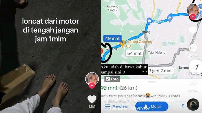 viral curhatan wanita yang nyaris diculik oleh ojol hingga nekad loncat dari motor