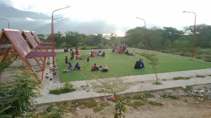 Hari Kedua Lebaran, Kawasan Hutan Kota Palu Ramai Pengunjung