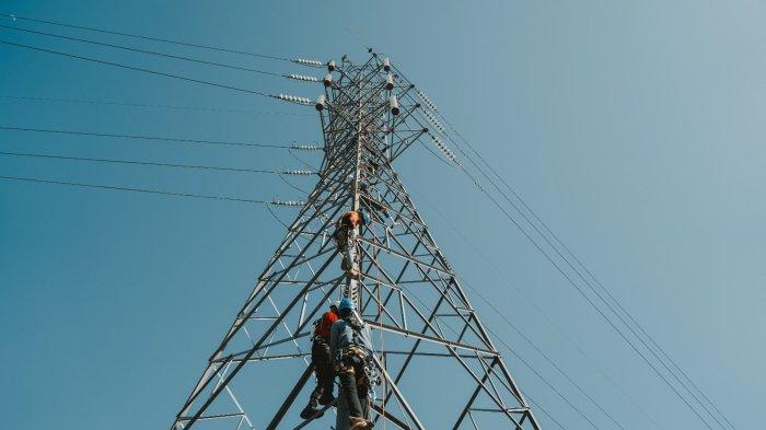 PEMELIHARAAN JARINGAN: Petugas PLN ketika melakukan pengecekan pada tower transmisi demi menjaga keandalan listrik di Desa Tengatiba, Kec. Aesesa Selatan, Kab. Nagekeo, Nusa Tenggara Timur. PT PLN (Persero) mencatat capaian signifikan dalam meningkatkan keandalan pasokan listrik sepanjang tahun 2024. (Dok/PLN UIP JBT)