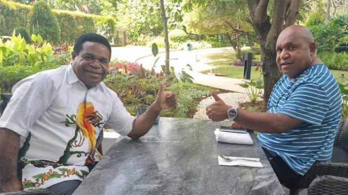 Pasangan calon Gubernur dan Wakil Gubernur Papua Pegunungan, Befa Yigibalom dan Natan Pahabol.
