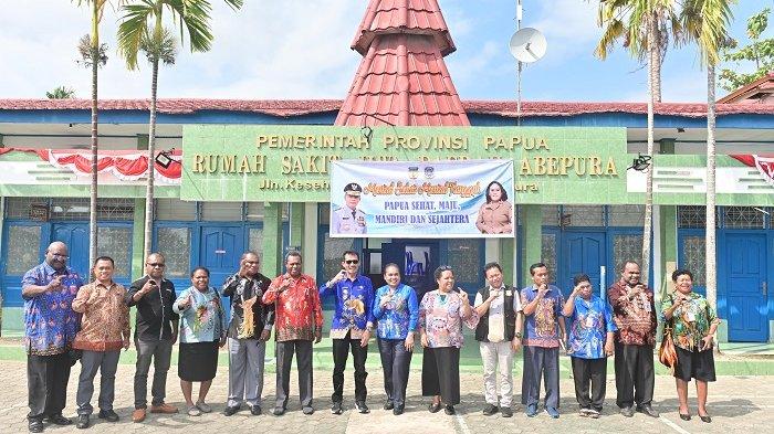 Suasana silaturahmi antara Pj bupati sarmi dengan pihak rumah sakit jiwa abepura