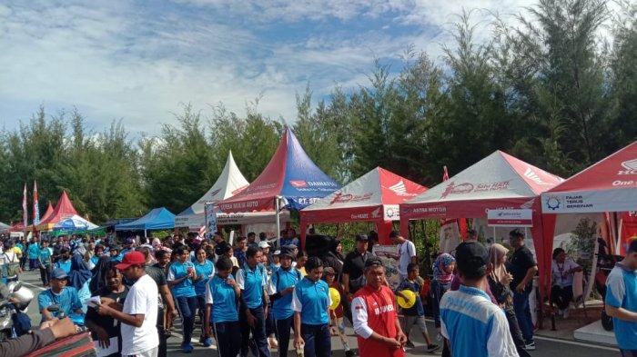 Astra Motor Papua selaku main dealer sepeda motor Honda untuk wilayah Papua dan Papua Barat mendukung penyelenggaraan Jalan Sehat dan Aerobic dalam rangka Hari Lalu Lintas Bhayangkara ke-68 Ditlantas Polda Papua, di Jembatan Merah (CFD) - Cafe De Sante pada Sabtu (16/9/2023).