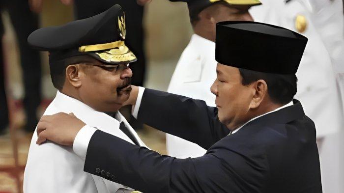 PELANTIKAN GUBENRUR - Gubernur Papua Pegunungan, John Tabo, dilantik oleh Presiden Prabowo Subianto, Kamis (17/04/2025) di Istana Negara, Jakarta.