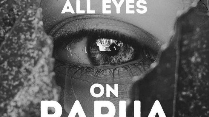 Ilustrasi poster All Eyes on Papua.(X)