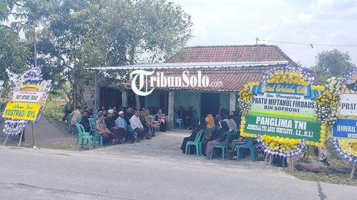 KKB PAPUA - Rumah Duka Almarhum Pratu Miftahul Firdaus di Wonosegoro, Boyolali. (TribuSolo/Zharfan Muhana)