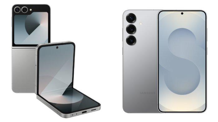 PERBANDINGAN HP SAMSUNG - Kolase tangkapan layar tampilan HP Samsung Galaxy Z Flip6 dan Samsung Galaxy S25 Plus dari website Samsung.com, Jumat (31/1/2025)