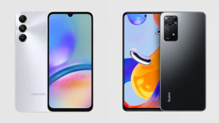 Samsung Galaxy A05s dan Xiaomi Redmi Note 11 Pro