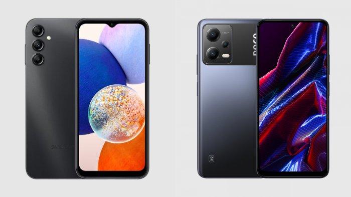 Samsung Galaxy A14 5G dan Xiaomi POCO X5 5G