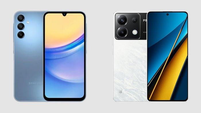 Samsung Galaxy A15 5G dan Xiaomi POCO X6 5G