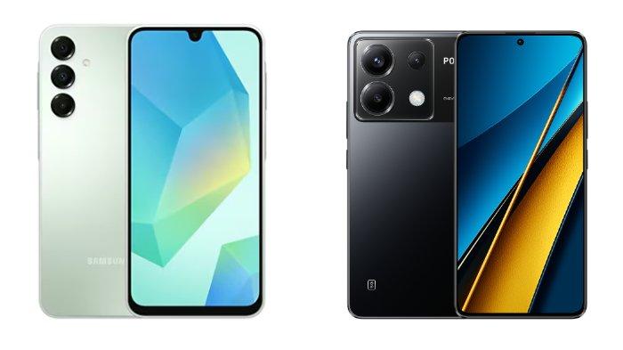 Samsung Galaxy A16 dan Xiaomi POCO X6 5G
