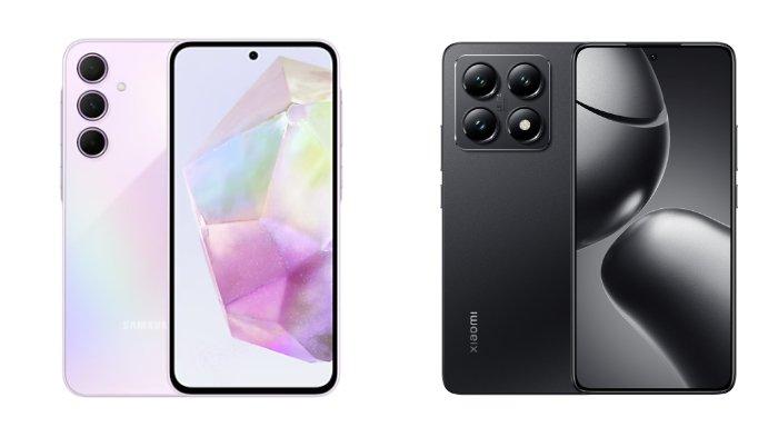 Samsung Galaxy A35 5G dan Xiaomi 14T