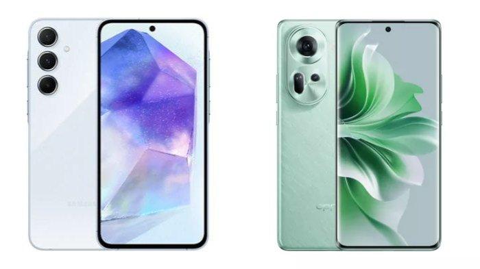 Samsung Galaxy A55 5G dan Oppo Reno11 5G