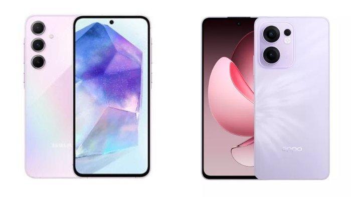 Samsung Galaxy A55 5G dan Oppo Reno13 F 5G