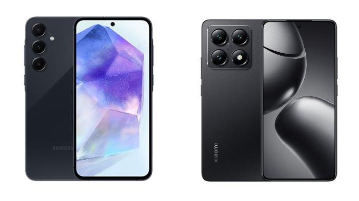 Samsung Galaxy A55 5G dan Xiaomi 14T