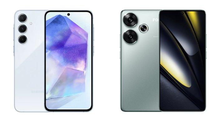 Samsung Galaxy A55 5G dan Xiaomi POCO F6
