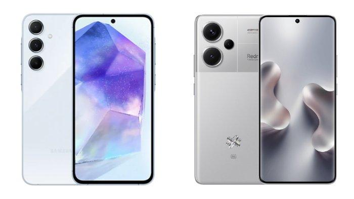 Samsung Galaxy A55 5G dan Xiaomi Redmi Note 13 Pro Plus 5G