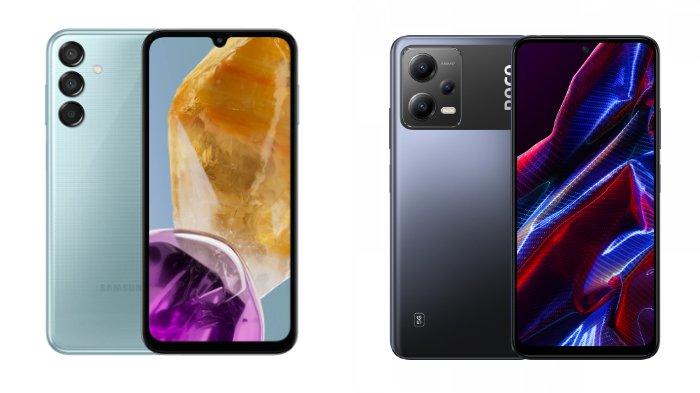 Samsung Galaxy M15 5G dan Xiaomi POCO X5 5G