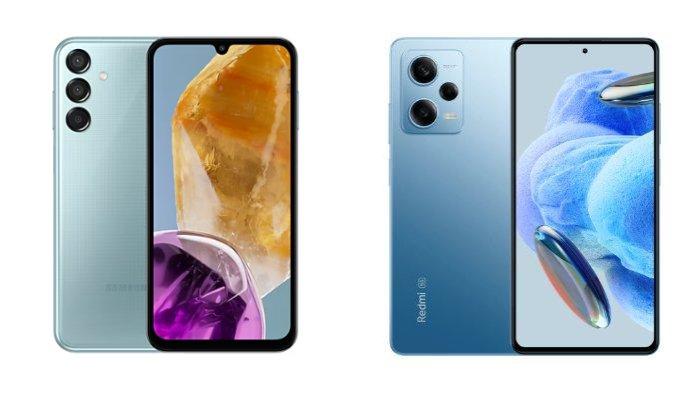 Samsung Galaxy M15 5G dan Xiaomi Redmi Note 12 Pro 5G