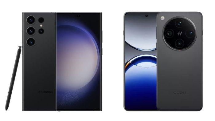 Samsung Galaxy S23 Ultra dan Oppo Find X8 Pro