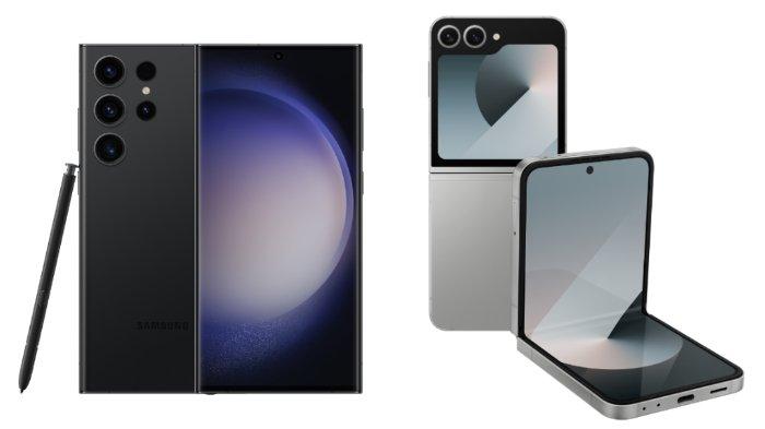 Samsung Galaxy S23 Ultra dan Samsung Galaxy Z Flip6