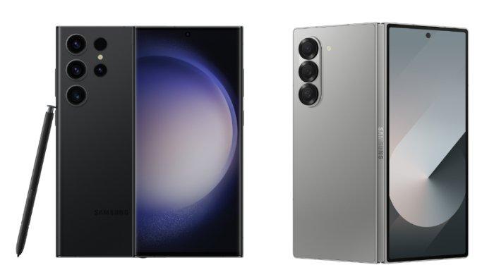 Samsung Galaxy S23 Ultra dan Samsung Galaxy Z Fold6