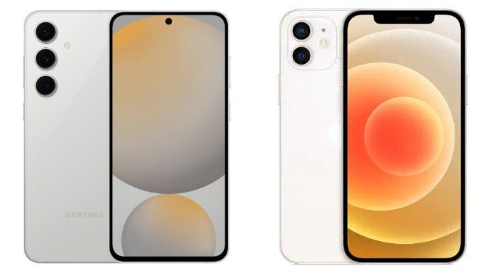 Samsung Galaxy S24 FE dan iPhone 12